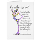 Funny Yoga Pose customisable card MUST SEE BACK