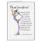 Funny Yoga Pose customisable card MUST SEE BACK
