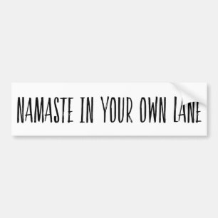 Funny Yoga Pun Yogi Bumper Sticker