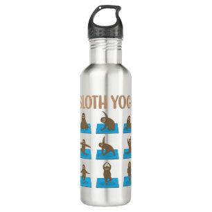 Funny Yoga Sloth Lovers - Meditation Lovers 710 Ml Water Bottle
