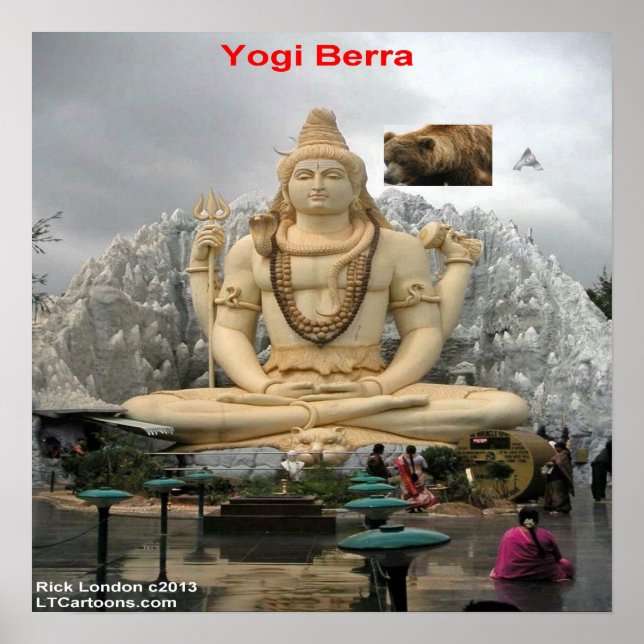 Funny Yogi Deja Vu All Over Again Poster (Front)