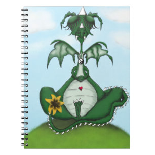 Funny Yogi Dragon Painting Notebook