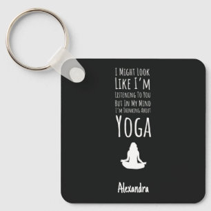 Funny Yogi Keychain Humor Custom Yoga Lover Gifts