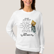 Funny Yorkie birthday party quotes t-shirts