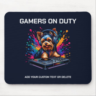 Funny Yorkshire Terrier Gaming Animal Lover Gift Mouse Pad