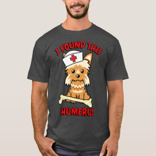 Funny Yorkshire Terrier Tells A Lame Joke T-Shirt