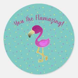Funny You Are Flamazing  Classic Round Sticker