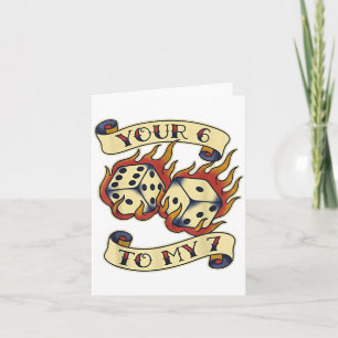 Funny Your 6 In My 7 Meme Valentine’s Day Tattoo S Card