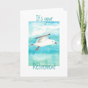 Funny Your Retirement Seagull- Bird Card