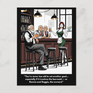 Funny 'You're Never Too Old' postcard