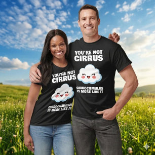 Funny You're Not Cirrus Cloud Jokes T-Shirt