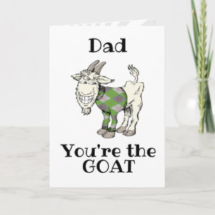 Funny You're the GOAT Personalizable Card