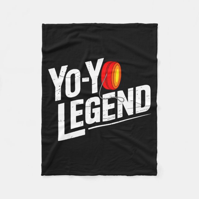 Funny Yoyo Player Legend Yo-yo Performer  Fleece Blanket (Front)