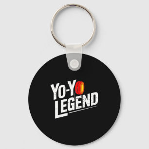 Funny Yoyo Player Legend Yo-yo Performer Key Ring