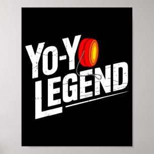 Funny Yoyo Player Legend Yo-yo Performer Poster