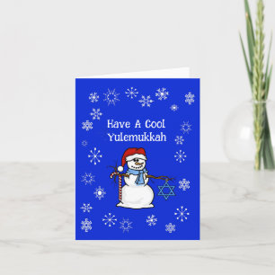 Funny Yulemukkah Chrismukkah Greeting Card