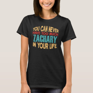 Funny Zachary Personalised Tshirt First Name Joke