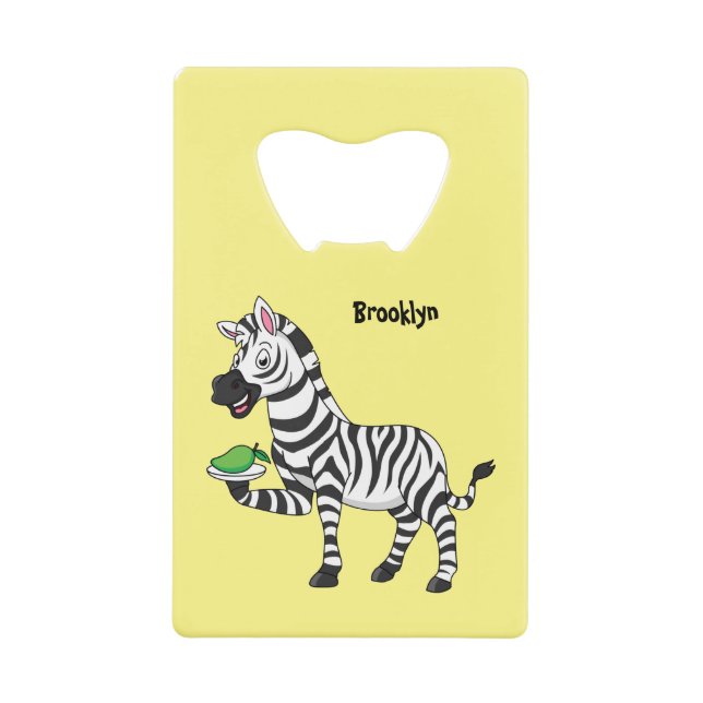 Funny zebra cartoon illustration (Front)