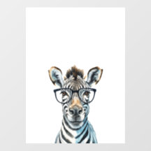 Funny Zebra Wearing glasses