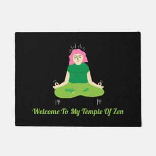 Funny Zen Welcome Door Mat
