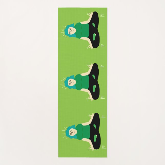 Funny Zen Yoga Floor Mat (Front)