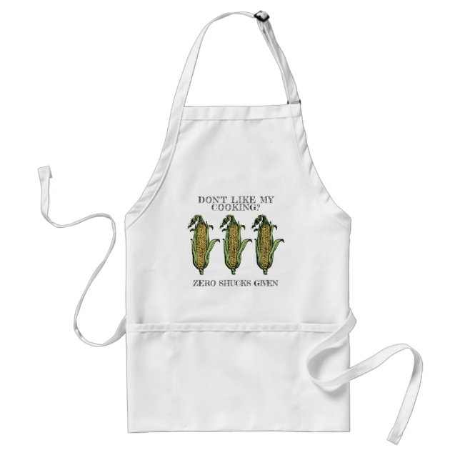 Funny Zero Shucks Given Corn on the Cob Standard Apron (Front)