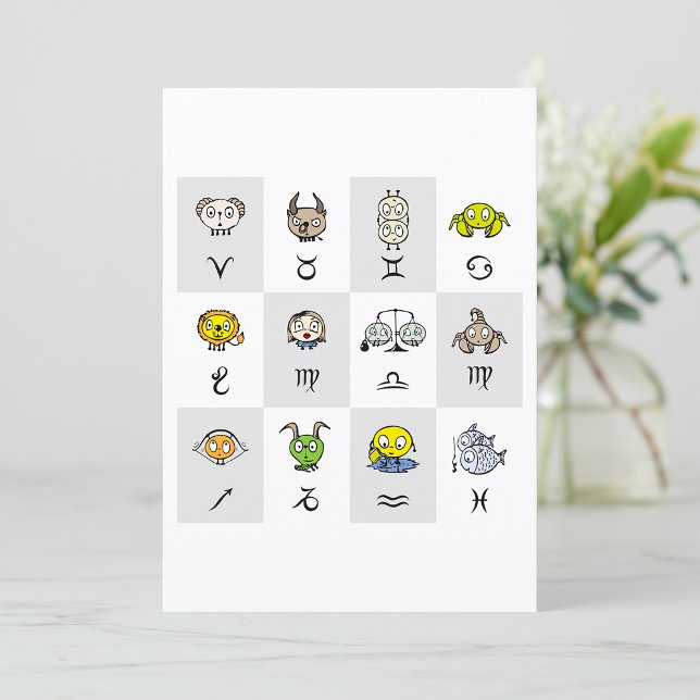 Funny Zodiac Signs Invitation (Creator Uploaded)