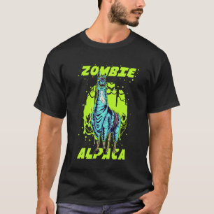 Funny Zombie Alpaca Llama Alpacalypse Halloween T-Shirt