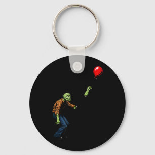 Funny Zombie Balloon Key Ring