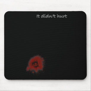 Funny Zombie Bite Halloween Bitten Injury Men Wome Mouse Pad