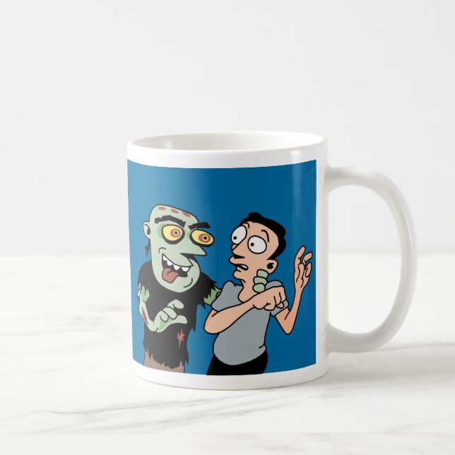 Funny Zombie Escape Plan Coffee Mug (Right)