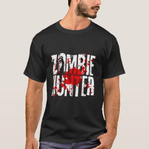 Funny Zombie Hunter Design For Boys Girls Hallowee T-Shirt