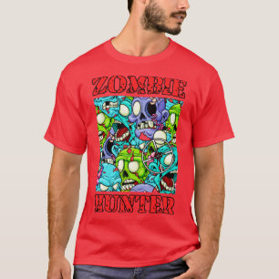 Funny Zombie Hunter Outbreak T-Shirt