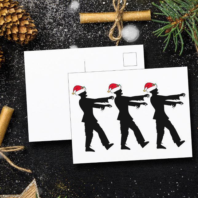 Funny Zombie Santa Christmas Postcard (Creator Uploaded)