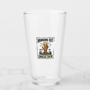 Funny Zombie Shirt for Horror Fans Vintage Undead Glass