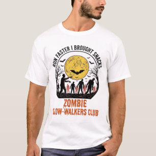 Funny Zombie Shirt with Engraved Moon and Dark Hum