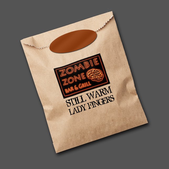 Funny Zombie Zone Halloween Lady Fingers Favour Bag (Creator Uploaded)