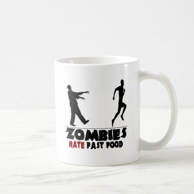 Funny Zombies Fast Food Coffee Mug (Right)