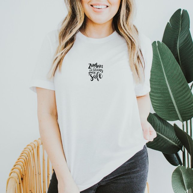 Funny Zombies Halloween Autumn Quote T-Shirt (Creator Uploaded)