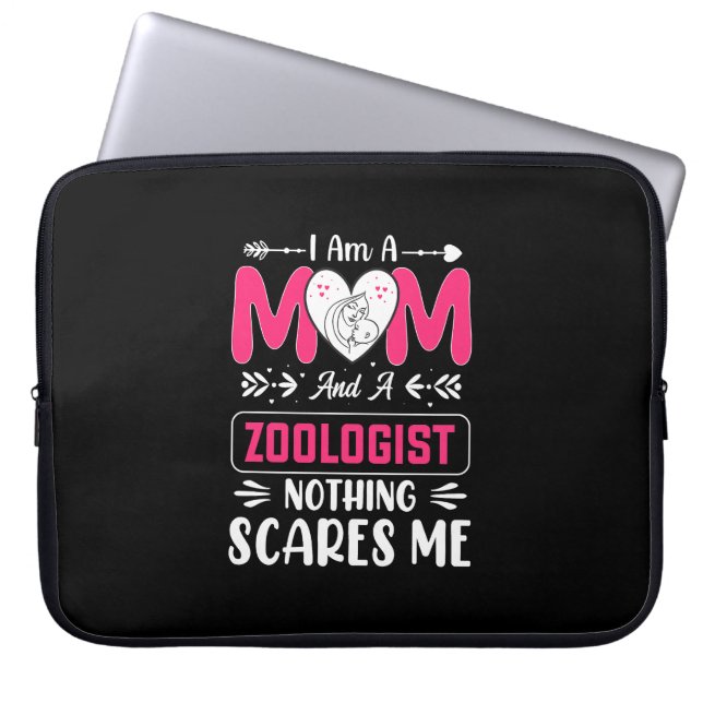 Funny Zoologist Mum, Zoologist Mum Laptop Sleeve (Front)