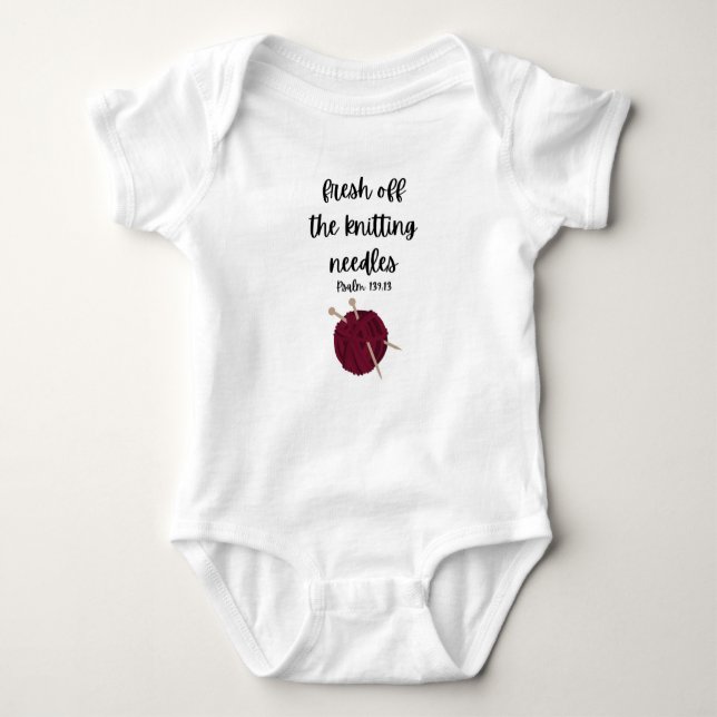 FunnyChrsitian Baby Jersey/Bodysuit | Psalm 139:13 Bodysuit (Front)