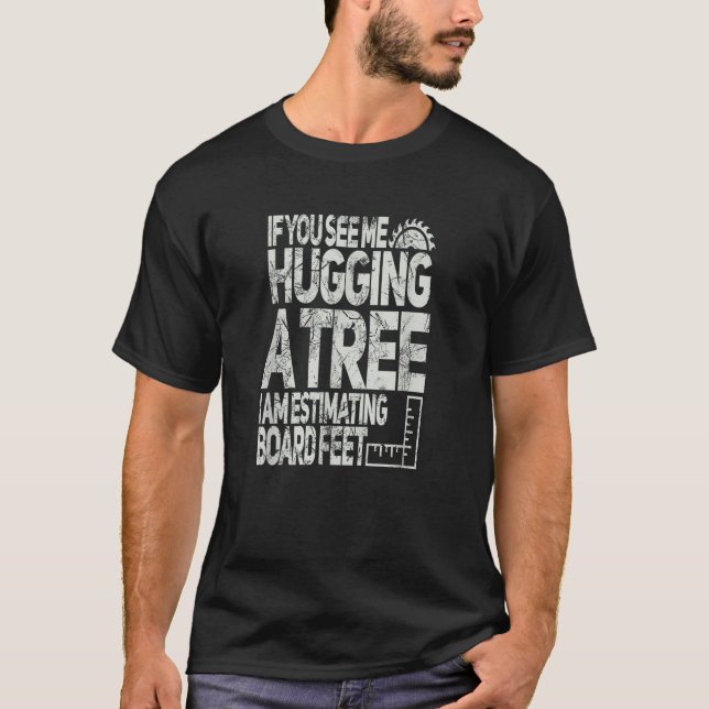 Funnys for Wood Workers Men s Black Woodworking  S T-Shirt (Front)