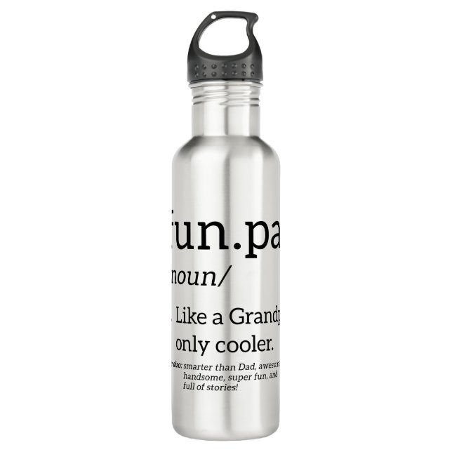 Funpa Like A Grandpa Only Cooler 710 Ml Water Bottle (Front)