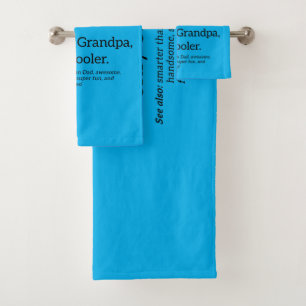 Funpa Like A Grandpa Only Cooler Bath Towel Set