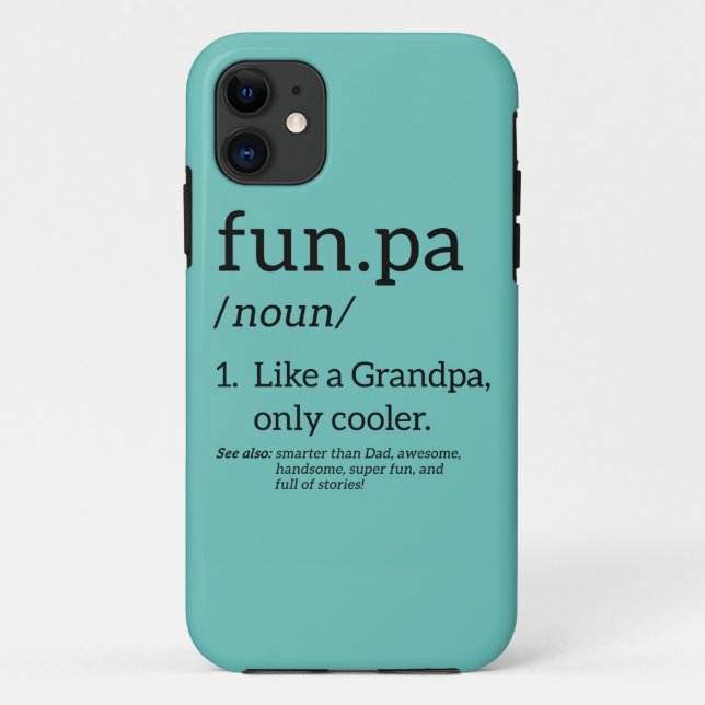 Funpa Like A Grandpa Only Cooler Case-Mate iPhone Case (Back)