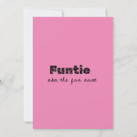 funtie aka the fun aunt