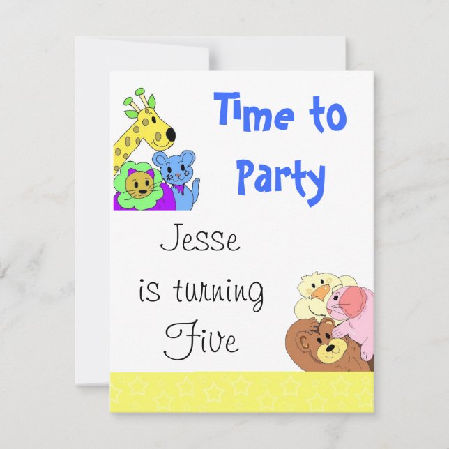 Funtime Party Invitation (Front)