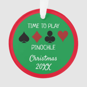 FunTime to Play Pinochle Christmas Ornament