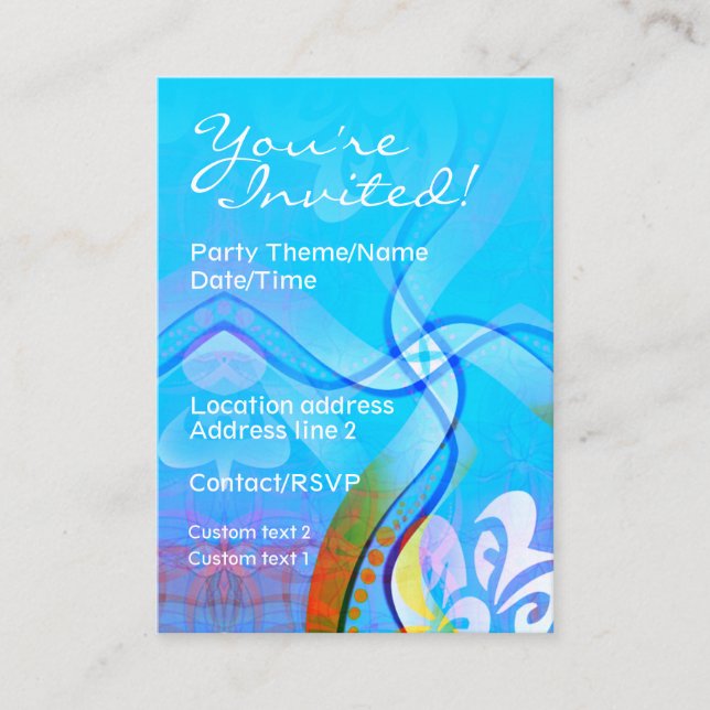 FunTimes Party Invite Card (Front)