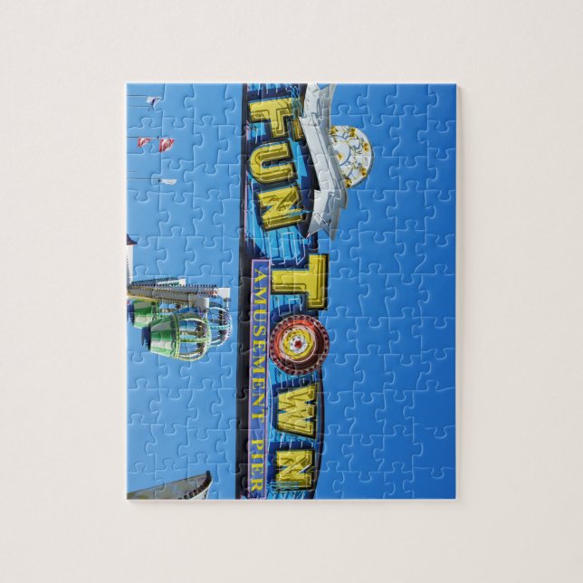 Funtown Pier Seaside Heights New Jersey Shore Jigsaw Puzzle (Vertical)